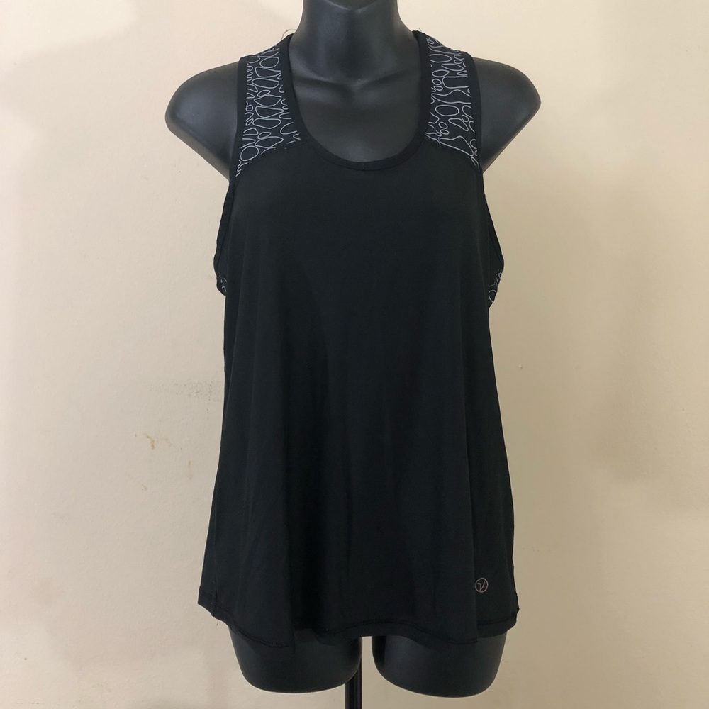 VOGO ATHLETICA BLACK & WHITE XL RACERBACK Top XL